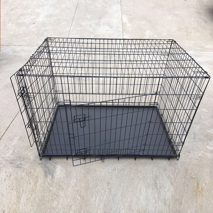 黑色双门狗笼（106x71x81cm)