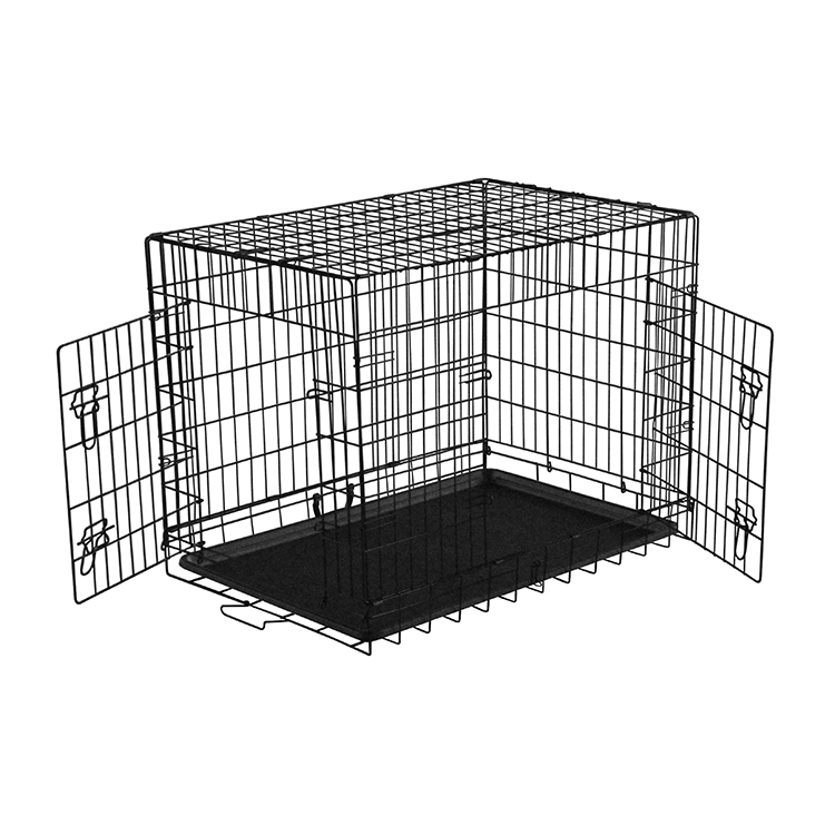 黑色双门狗笼（106x71x76cm)
