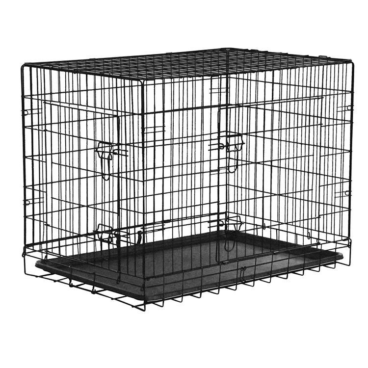 黑色双门狗笼(107x69x75.5cm)