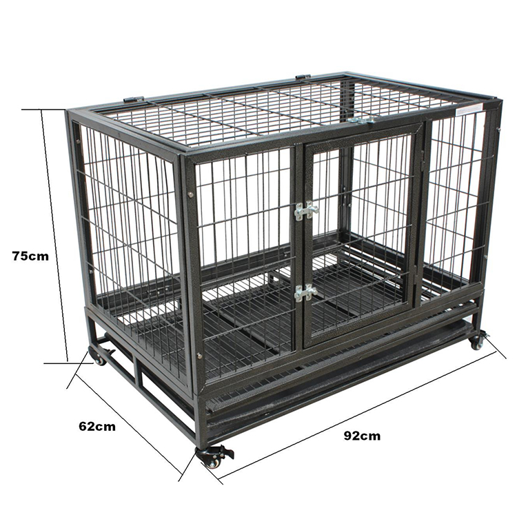 钢管铁丝狗笼(92x62x75cm)