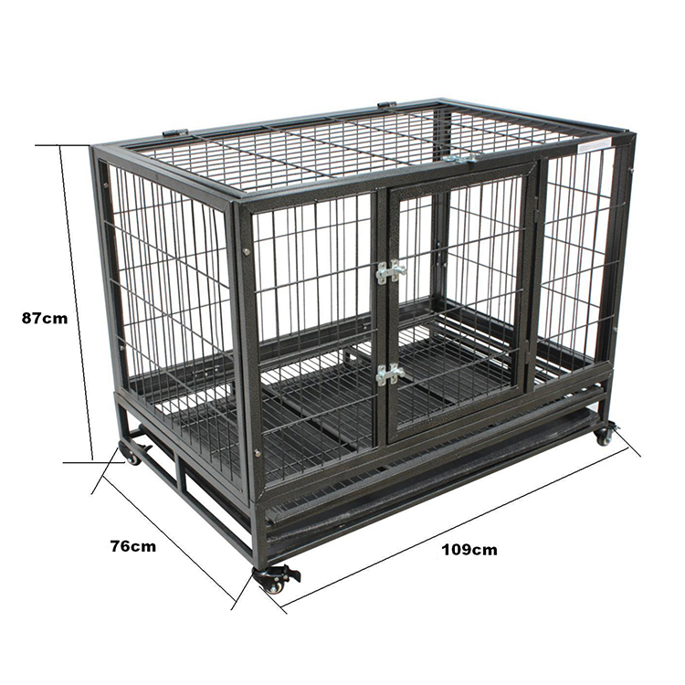 钢管铁丝狗笼(109x76x87cm)