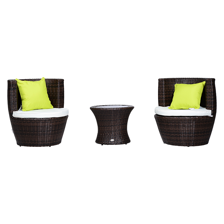 藤编桌椅三件套01-0780 01-0781