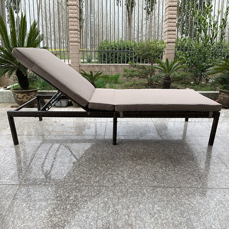 藤编躺床FST1802 棕色+棕色垫